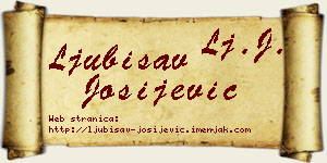 Ljubisav Josijević vizit kartica